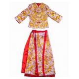 Chinese Silk Embroidered Jacket and Skirt Set