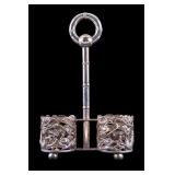 Antique Chinese Silver Double-Cup Stand