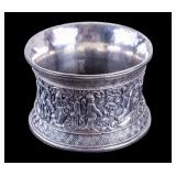 Chinese Silver Repousse Napkin Ring