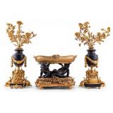 19th C French Empire Candelabra & Centerpiece