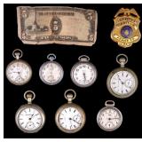 7 Antique Pocket Watches