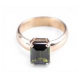 14K Gold Tourmaline Ring IGI Certified