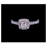 14K White Gold Neil Lane Diamond Ring