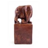 Carved Soapstone Elephant Seal