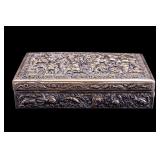 Chinese Silver Repousse Box