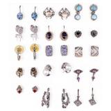 Sterling Silver Earrings (15 prs)