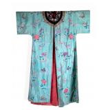Chinese Hand Stitched Silk Cheongsam Robe