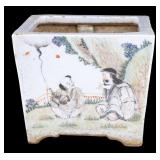 Chinese Qing Famille Rose Porcelain Jardiniere