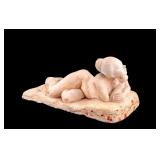 Vintage Plaster Nude Garden Decoration