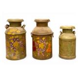 Hand Painted Milk Cans (3)
