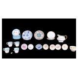 English and Asian China Cups, Plates, More