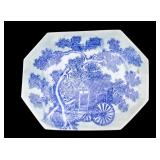 Japanese Meiji Transferware with Celadon Glaze