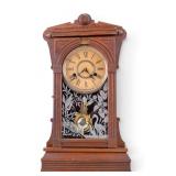 Antique Gilbert Aldine Gingerbread Mantle Clock