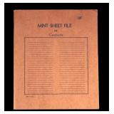 USA Mint Full Stamp Sheets & 3 Foreign Sheets