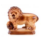 English Ceramic Lion Figural Sculpture