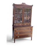 Georgian Mahogany Secretary Bookcase