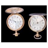 Elgin Pocket Watches in Sterling Silver Cases