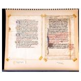 Illuminated Medieval Manuscript, 14/15C