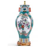 Chinese Export Rose Medallion Porcelain Table Lamp