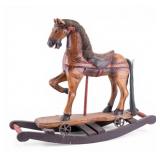 Antique-Style Carved Rocking Horse