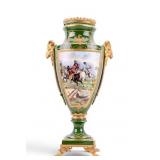 French Sevres Hand-Painted Urn