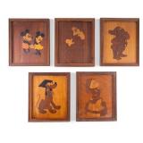 Handmade Disney's Marquetry Art