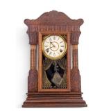 Antique Gilbert Jewel Gingerbread Mantle Clock