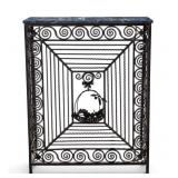 Wrought Iron Marble Top Console Table