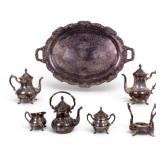 Towle Silverplated Tea Set with Tray