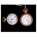 Illinois & Tavannes Pocket Watches, GF Cases
