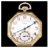 Elgin Pocket Watch in Supreme Gold Filled Case