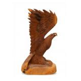 Almost Life Size Carved Wood Eagle Statue