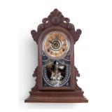 Antique Gilbert Parole Gingerbread Mantle Clock