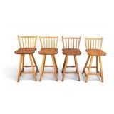 Hunt Country Furniture Swivel Bar Stools (4)