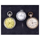 Elgin and New Haven Pocket Watches