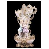 KPE Kalk German Bisque Figural Porcelain Vase