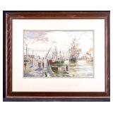 Alfredo Carmelo (Ph. 1895-1986) Watercolor