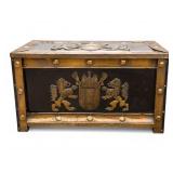 Antique Storage Box w/ Holland Crest