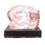 Abstract Figural Carve Marble Statuette