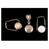 Elgin, Crown, & Waltham Pocket Watches, GF Cases