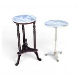 Marble Top Tables (2) Garden, Inside