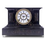 Antique Iron Time & Strike 8-Day Mantle Clock