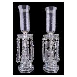 Pair Cut Glass Table Lamps