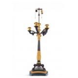 19th C French Empire Ormolu Candelabra Lamp