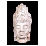 Carved Marble Guanyin Garden Bust Statue