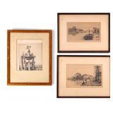 Signed and Framed Drypoint Etchings