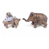 Two Early Asian Elephant Figurines