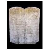 Solid Stone Headstone/ Tablet