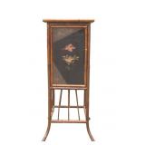 Antique Bamboo-Decorated 1-Drawer Cabinet