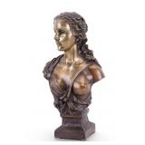 Bronze Classical Female Bust Sculpture